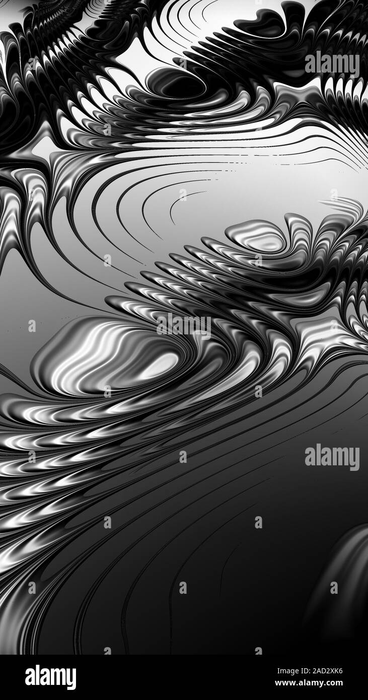 Abilmente 3D rendering frattale, fantasiosa illustrazione astratta e colorato modello progettato e lo sfondo Foto Stock