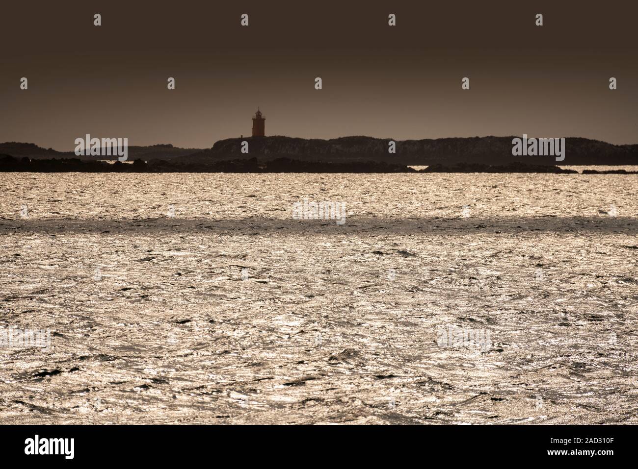 Faro, Flatey isola nel Breidafjordur Foto Stock