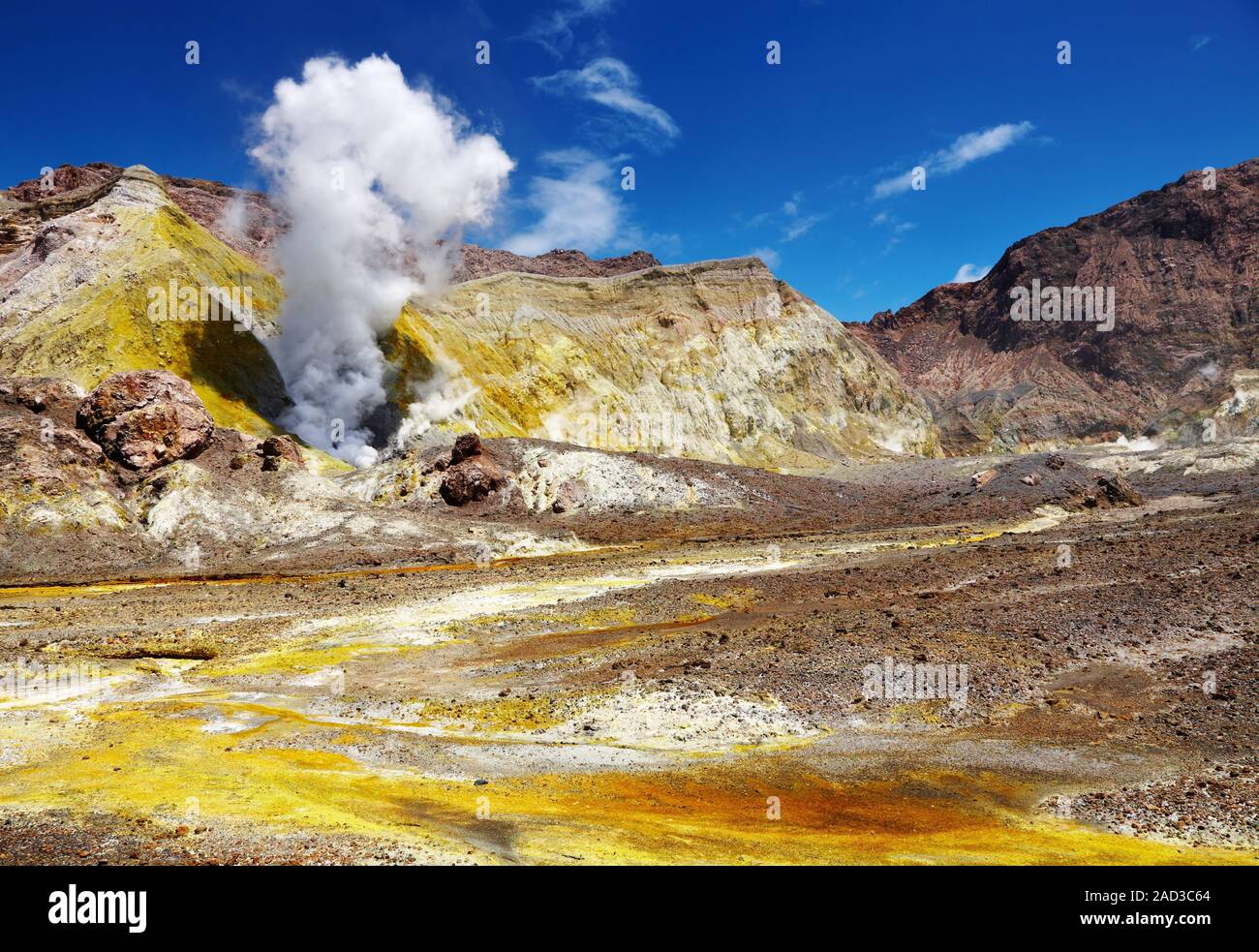 White Island Volcano, Nuova Zelanda Foto Stock