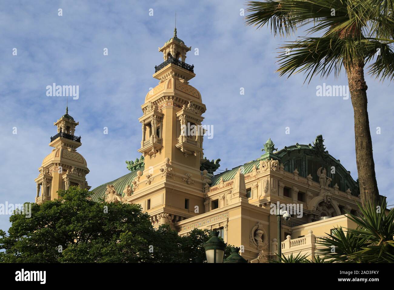 Montecarlo, casinò e opera dell'architetto Charles Garnier Foto Stock