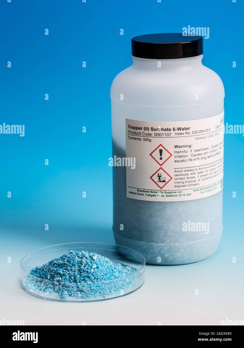 Copper (II) Sulphate Pentahydrate, (Sulfate), Technical Grade, 500g - Foto 8