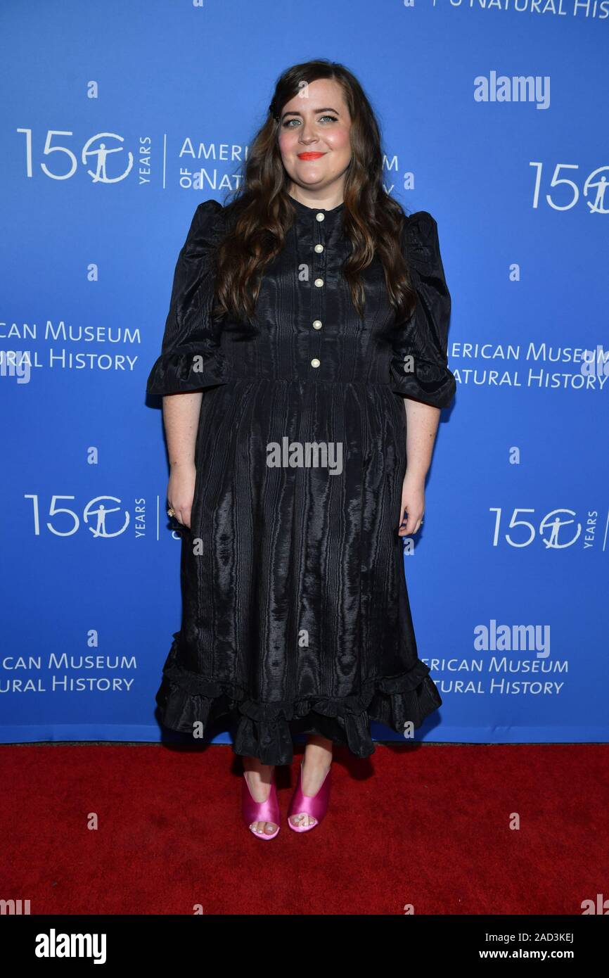 Aidy Bryant - Il Museo Americano di Storia Naturale, il beneficio annuo di Gala, arrivi, New York, Stati Uniti d'America - 21 Nov 2019 Foto Stock