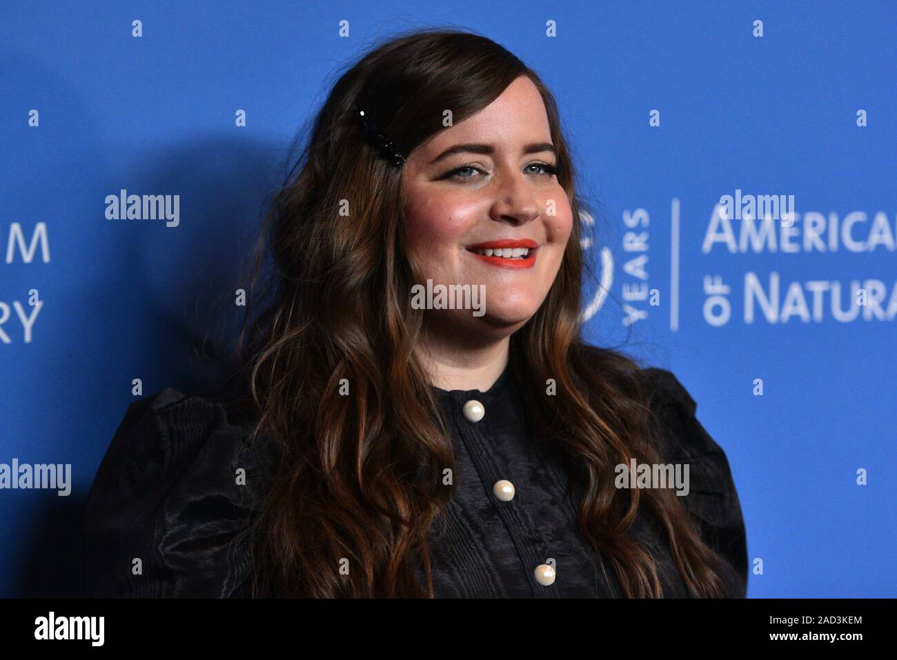 Aidy Bryant - Il Museo Americano di Storia Naturale, il beneficio annuo di Gala, arrivi, New York, Stati Uniti d'America - 21 Nov 2019 Foto Stock