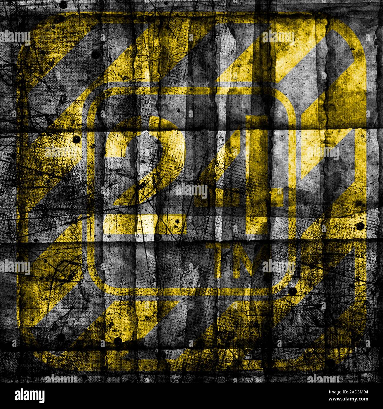 Abstract grunge futuristica tecnologia cyber sfondo. Sci-fi circuit design..Urban cyber punk illustrazione Foto Stock