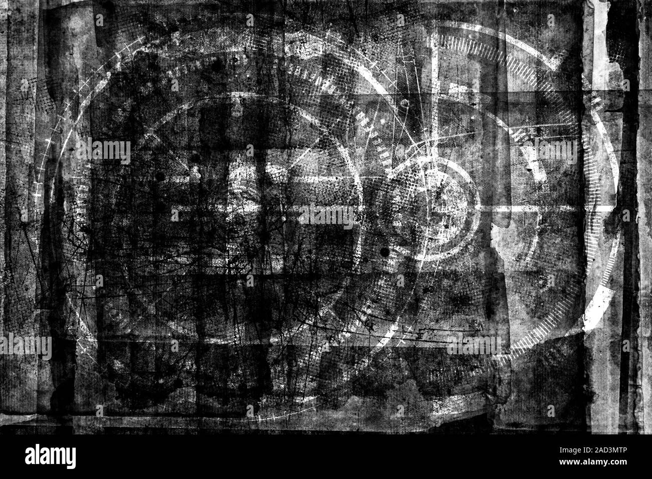 Abstract grunge futuristica tecnologia cyber sfondo. Sci-fi circuit design..Urban cyber punk illustrazione Foto Stock