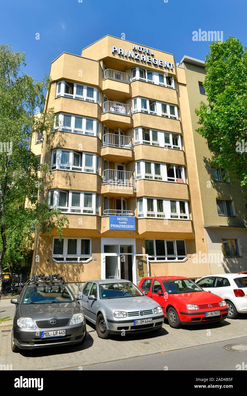 Hotel Prinzregent, Prinzregentenstrasse, Friedenau, Tempelhof-Schöneberg, Berlino, Deutschland Foto Stock