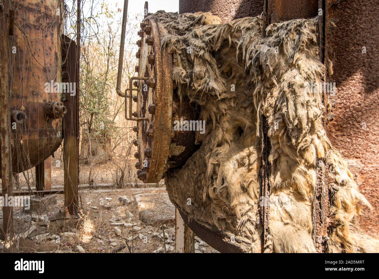 Union Carbide Chemical Plant, Bhopal, India Foto Stock