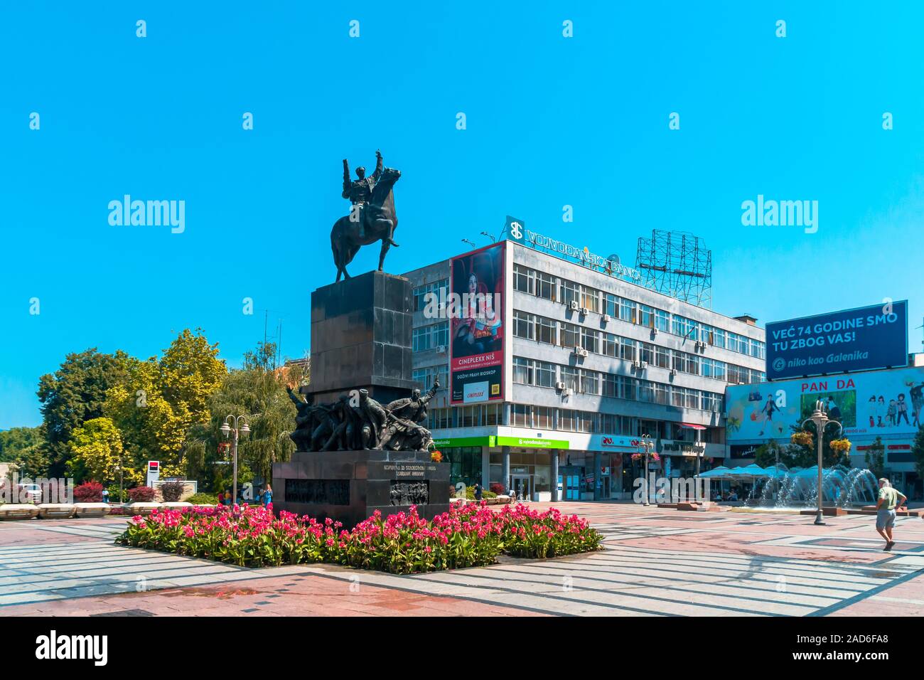 NIS, SERBIA - Agosto 9, 2019 : un monumento nel centro della città di Nis, Nis è sul popolare di luogo turistico in Serbia. Foto Stock