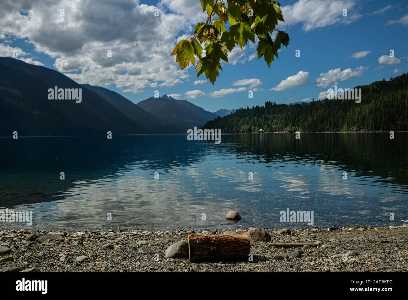 Lago Slocan, Nuova Denver, Slocan Valley, West Kootenay, British Columbia, Canada Foto Stock