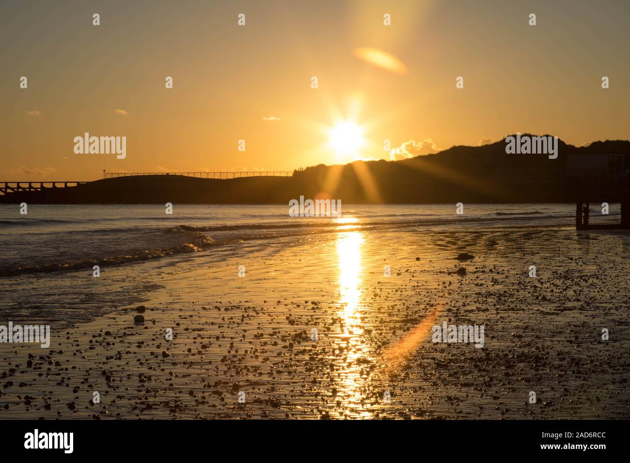 Littlehampton in tempo freddo. Foto Stock