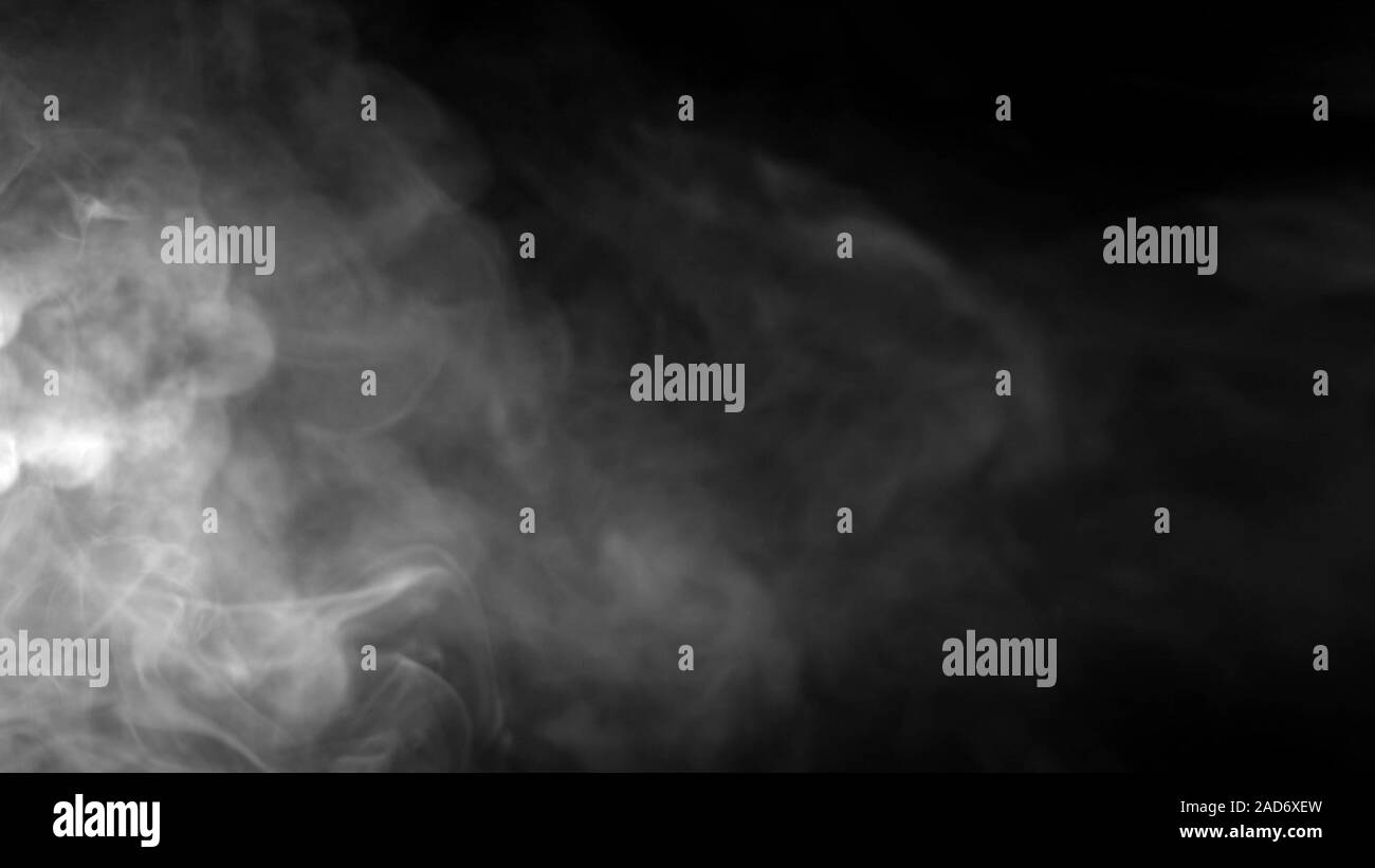 Fuma nuvole sfondo, fumo astratta in slow motion, misty texture Foto Stock