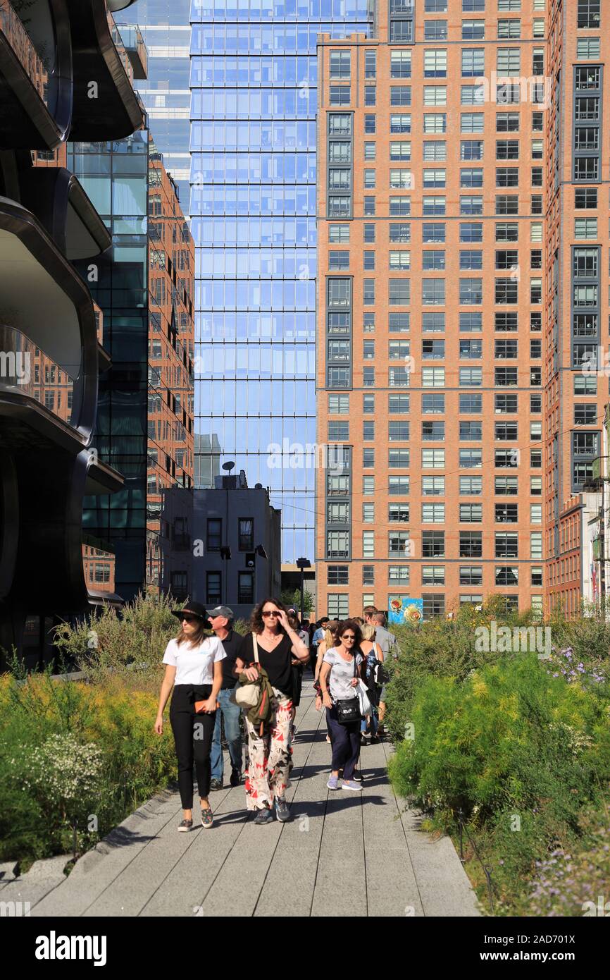 Linea alta Park, Manhattan, New York, New York, Stati Uniti d'America Foto Stock