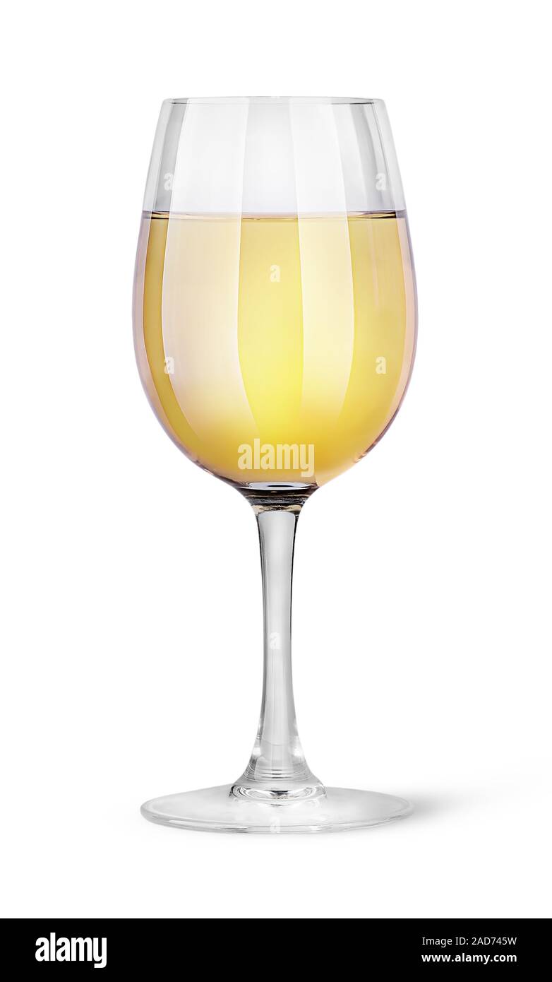 Bicchiere di vino bianco Foto Stock