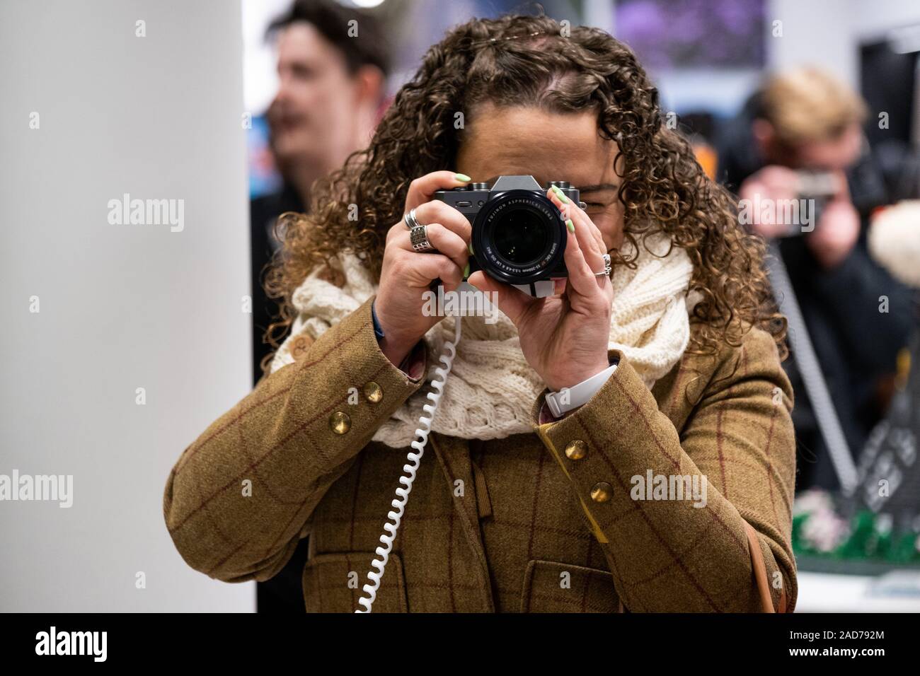 Fujifilm House of Photography lancio pubblico evento al Covent Garden di Londra. Foto Stock