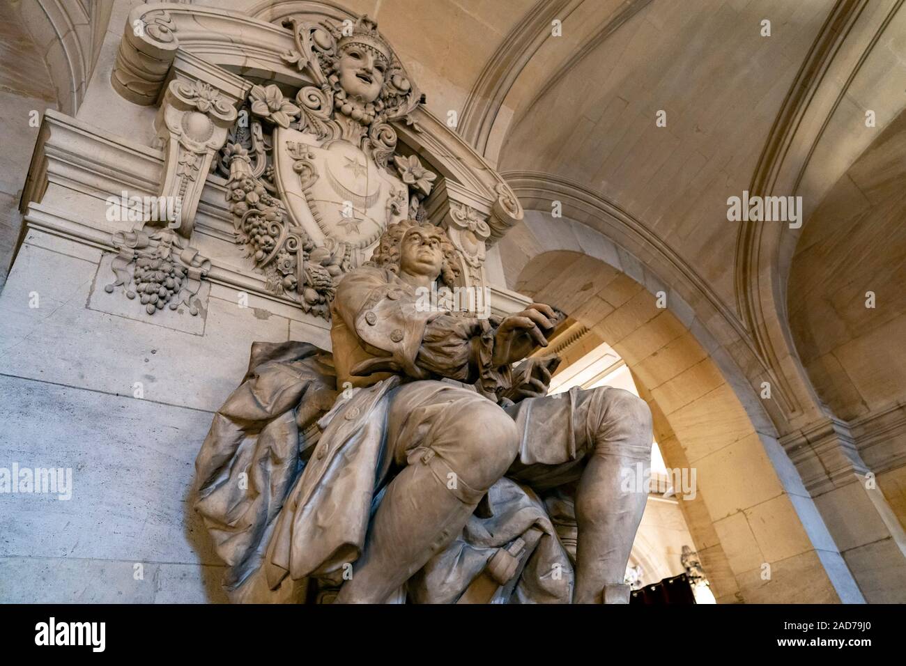 Una vista interna dell opera de Paris, Palais Garnier. Fu costruita dal 1861 al 1875 per la casa dell'Opera di Parigi. Foto Stock
