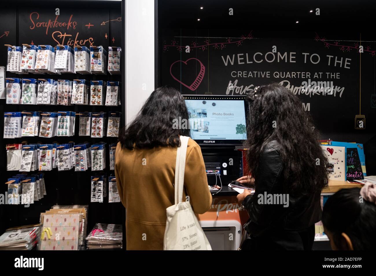 Fujifilm House of Photography lancio pubblico evento al Covent Garden di Londra. Foto Stock