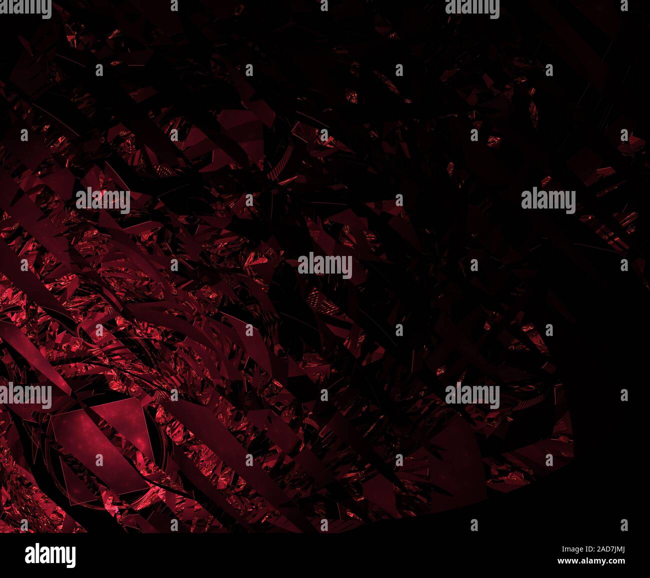 Surreale frattale astratto simile si frantuma. Computer immagine generata. Foto Stock