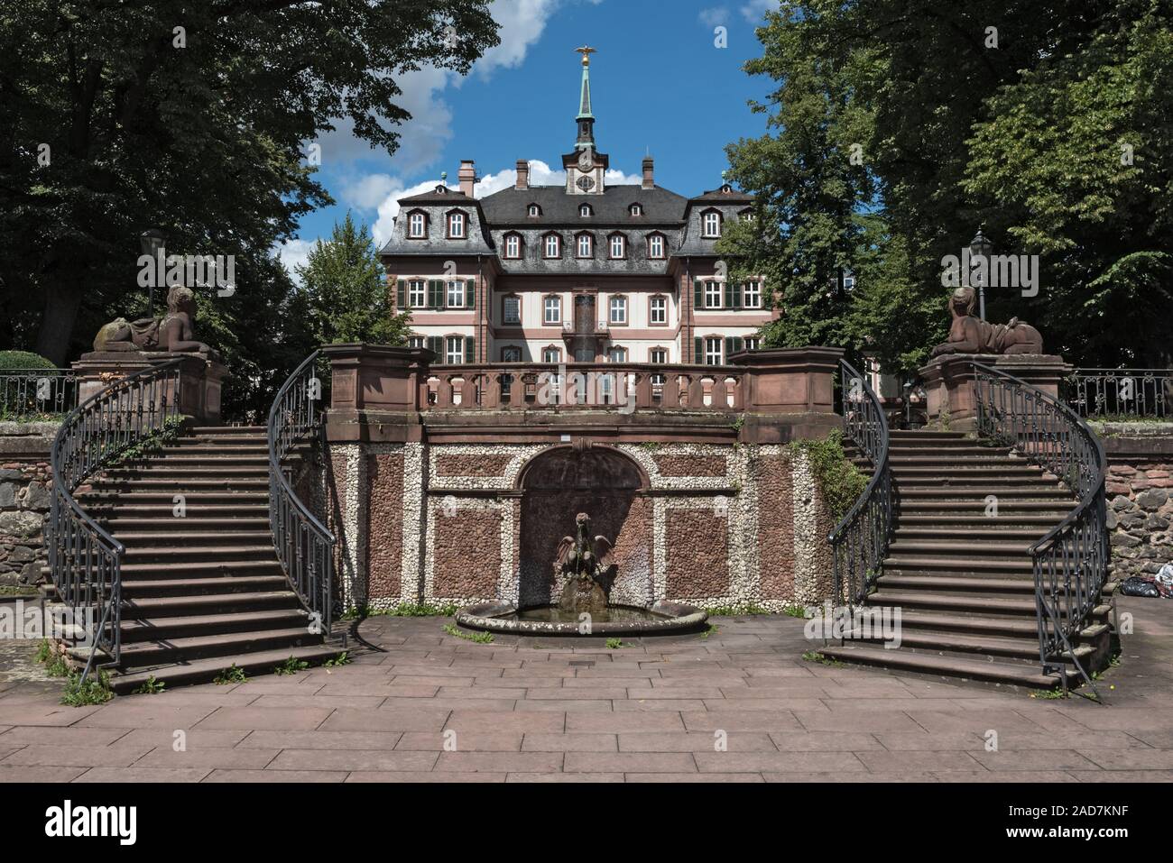 Palazzo Bolongaro nel parco bolongaro a Francoforte hoechst, Germania Foto Stock