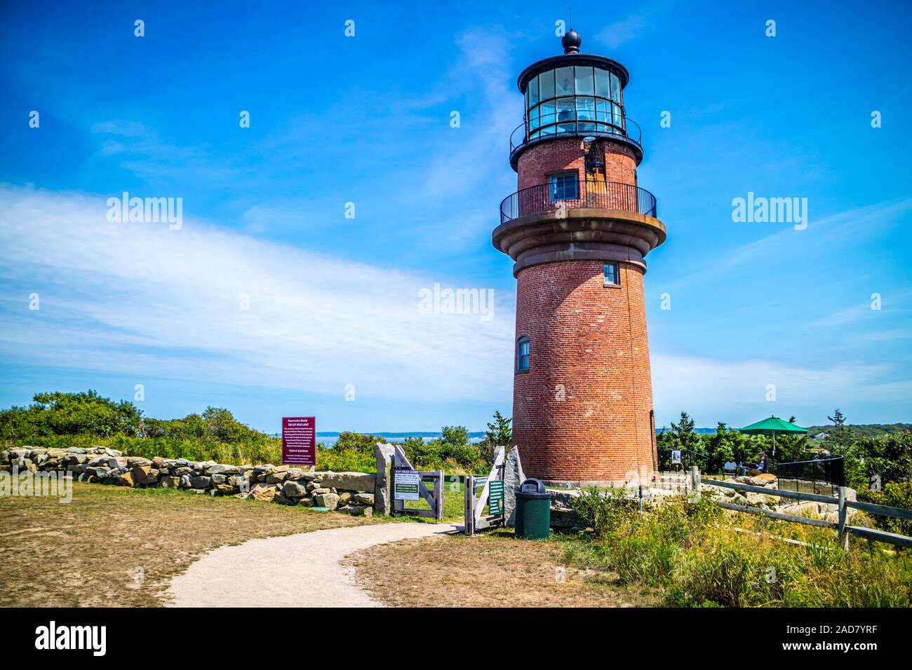 La famosa testa Gay luce in Cape Cod Martha's Vineyard, Massachusetts Foto Stock