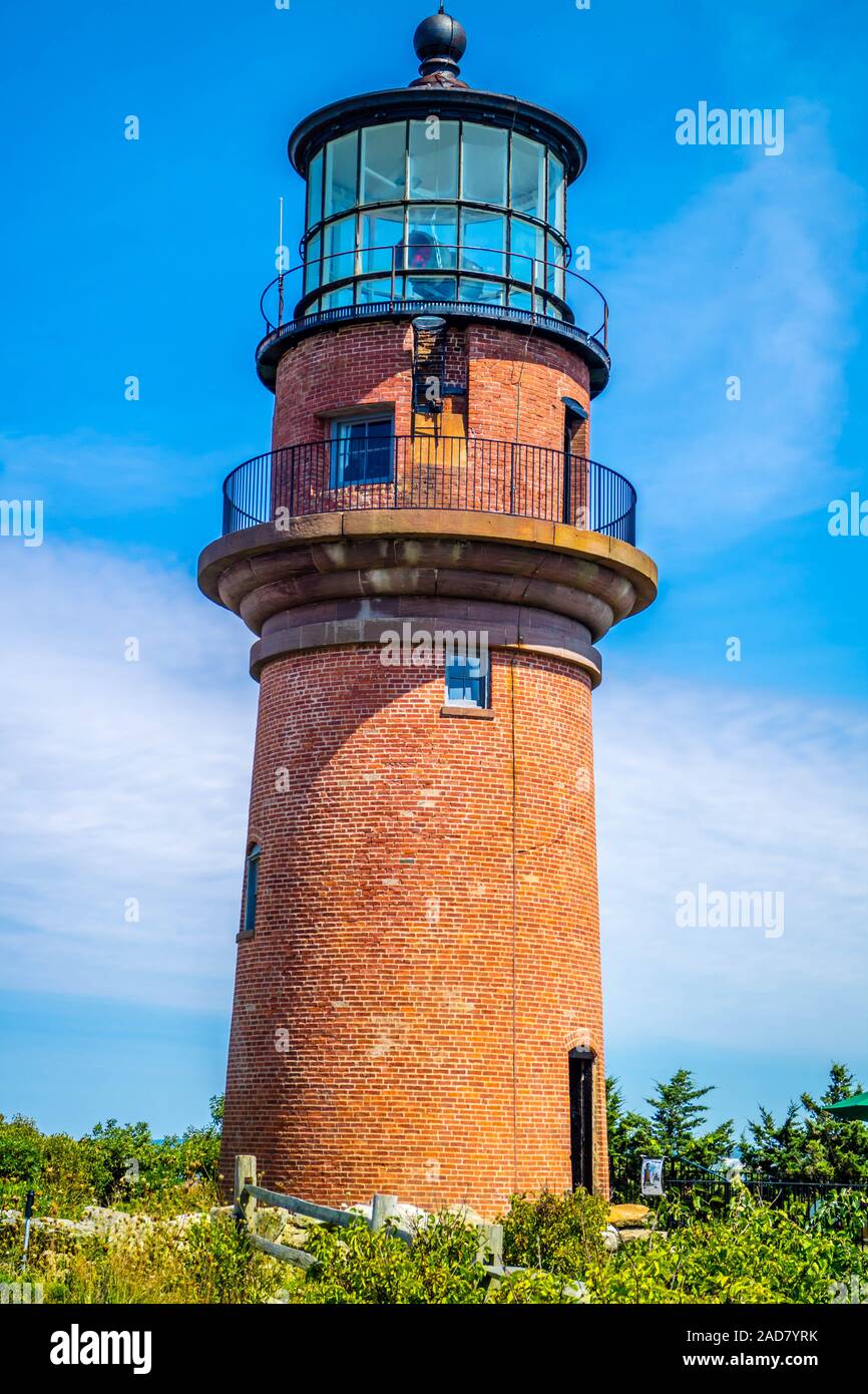 La famosa testa Gay luce in Cape Cod Martha's Vineyard, Massachusetts Foto Stock