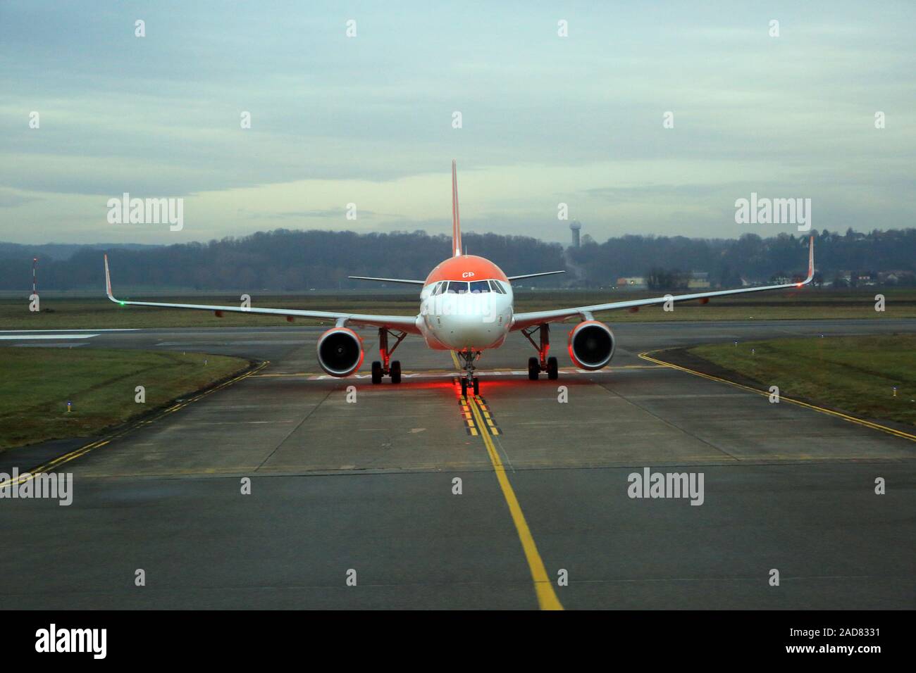 Basilea, Euroairport Airbus A320, Easyjet Foto Stock