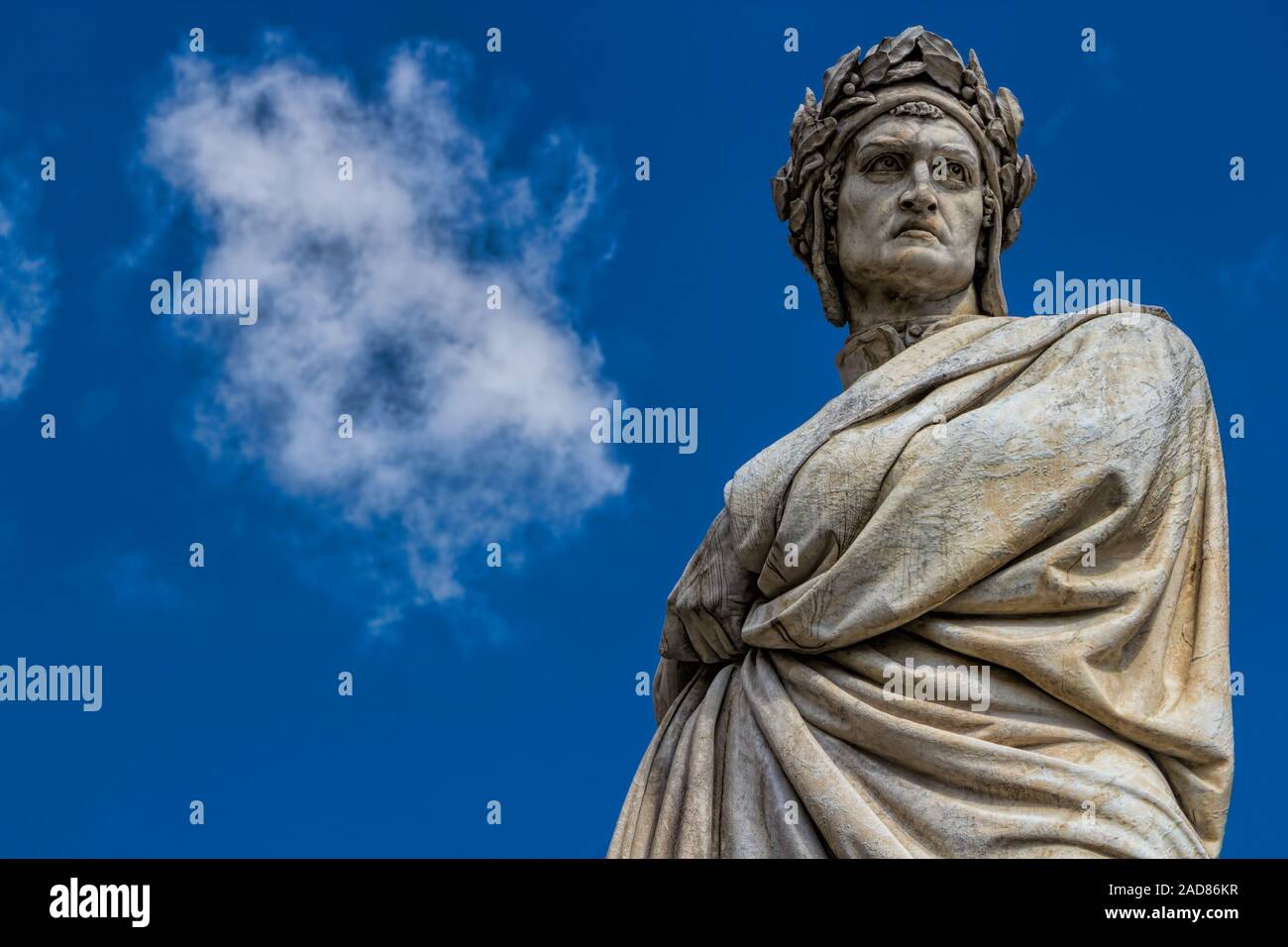 Firenze, Dante Alighieri Foto Stock