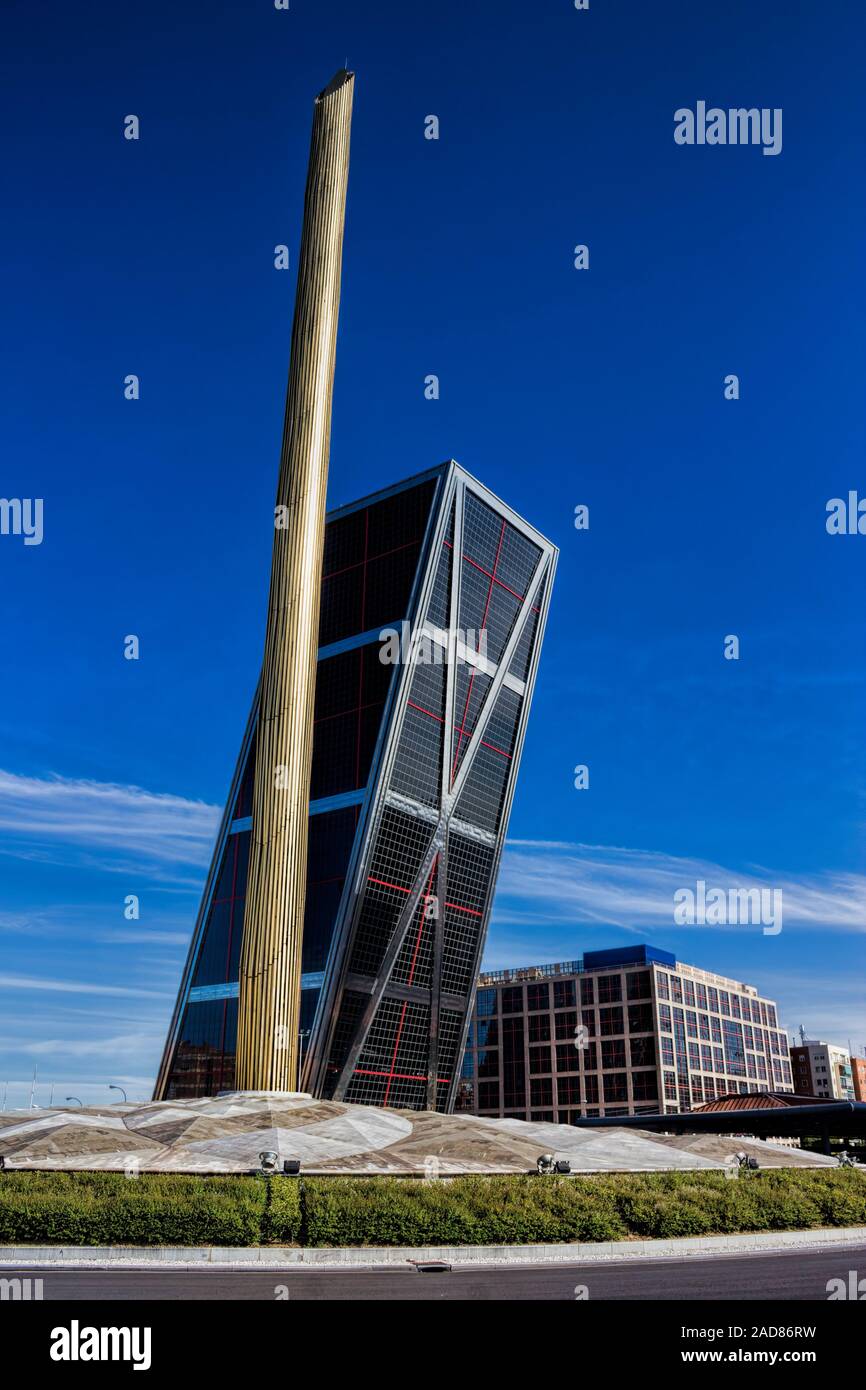 Madrid, Plaza de Castilla Foto Stock