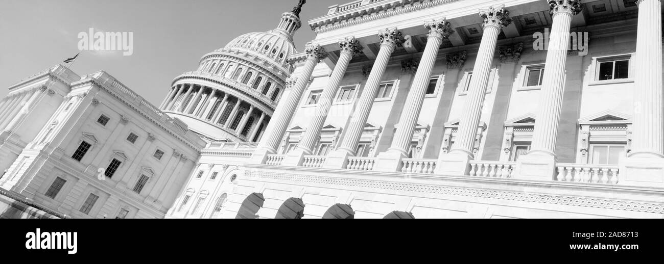 Vista della facciata del Palazzo dei Congressi, Washington DC, Distretto di Columbia, Stati Uniti d'America Foto Stock