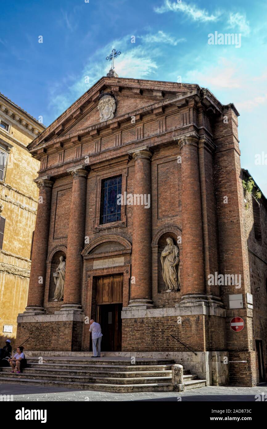 Siena, San Cristoforo Foto Stock