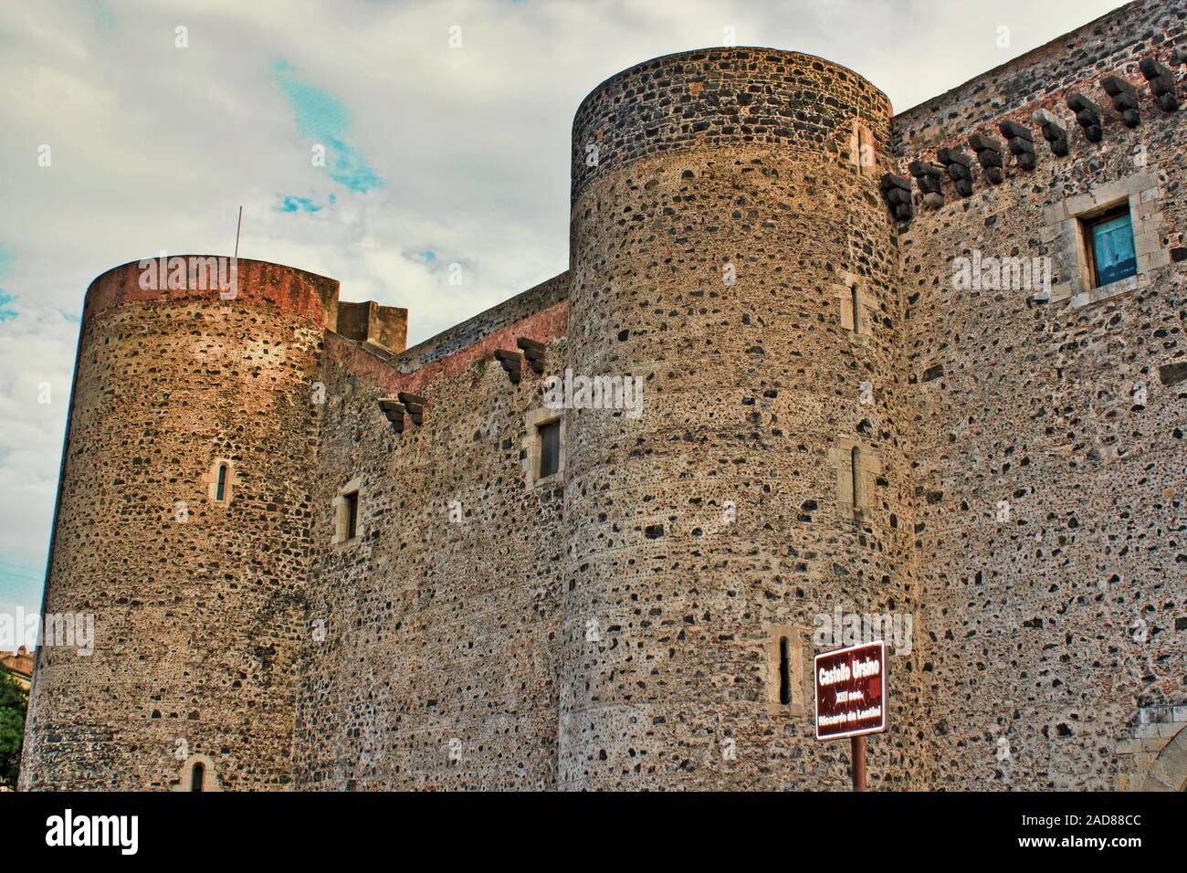 Catania, Castello Ursino Foto Stock