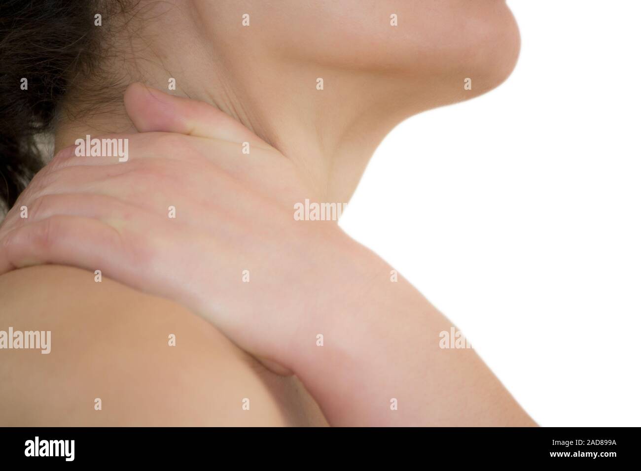 Tensione del collo Foto Stock