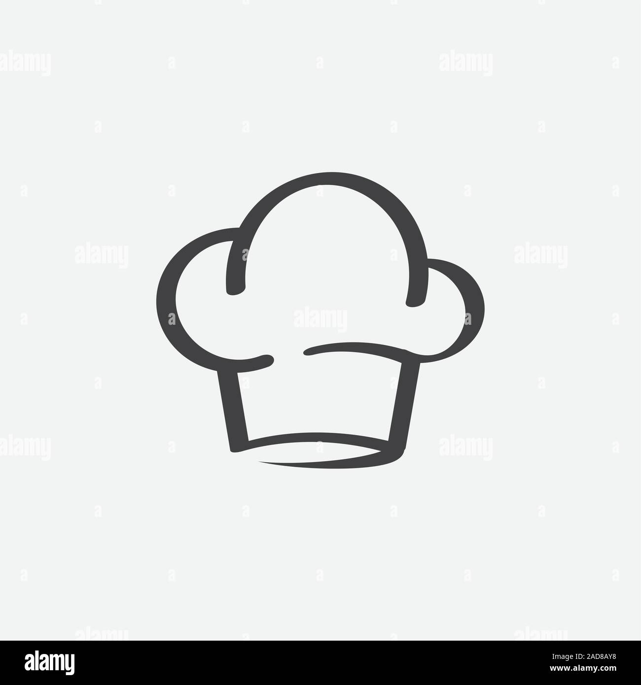 Hat per chef di cucina, chef hat icona Vettore, Chef design cap Illustrazione Vettoriale