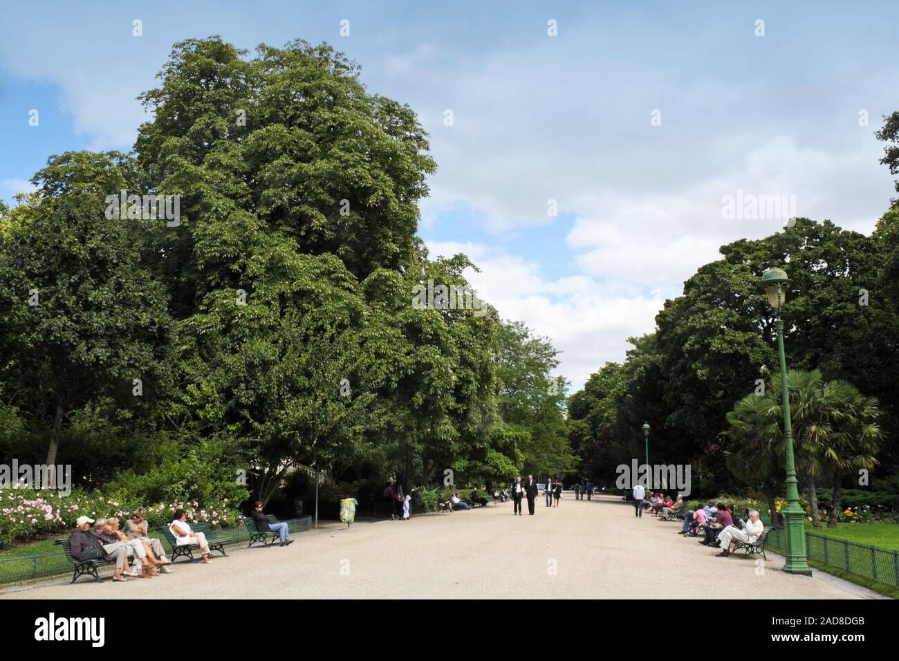 Parc Monceau Foto Stock