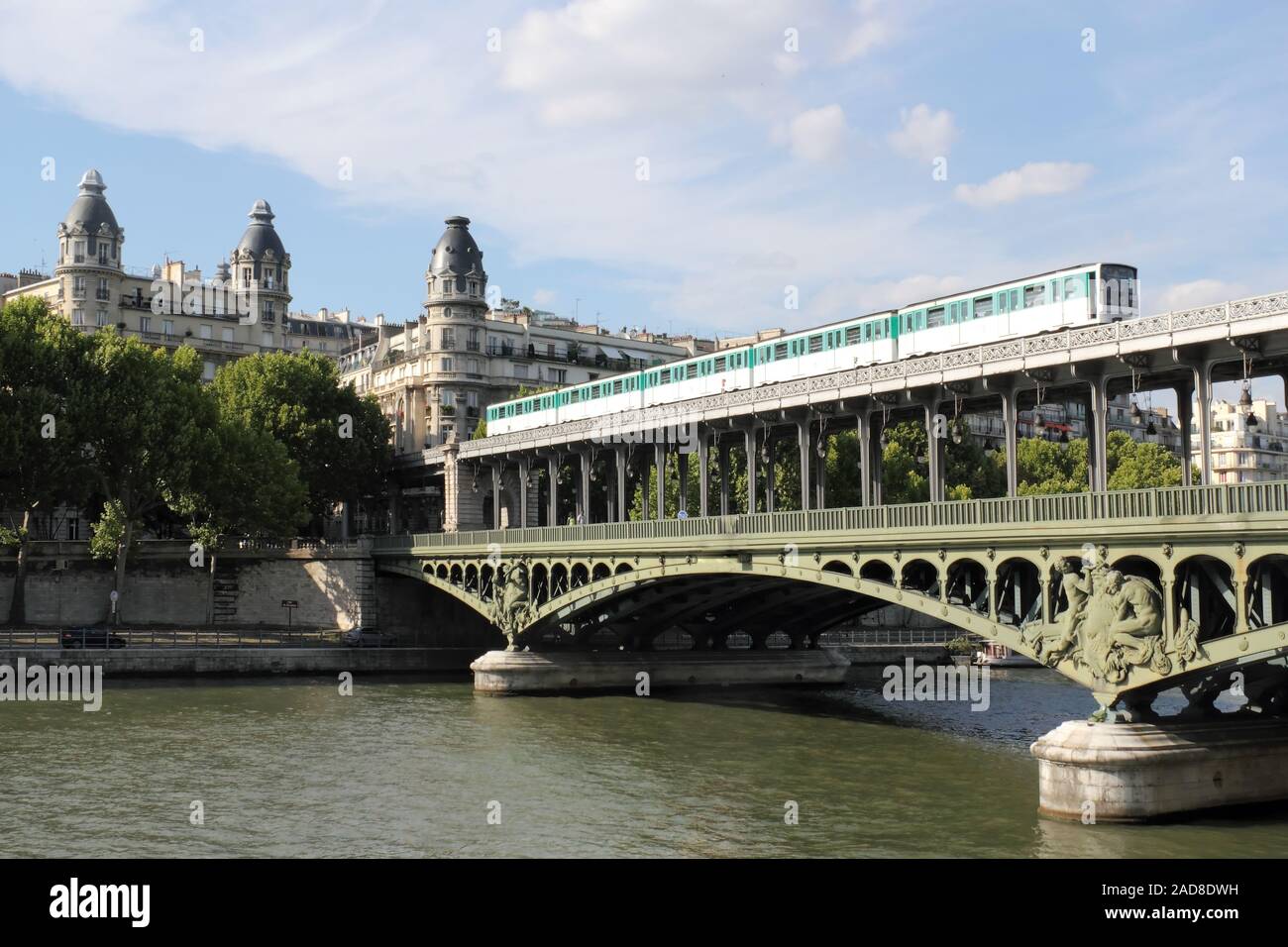 Bir Hakeim Bridge Foto Stock