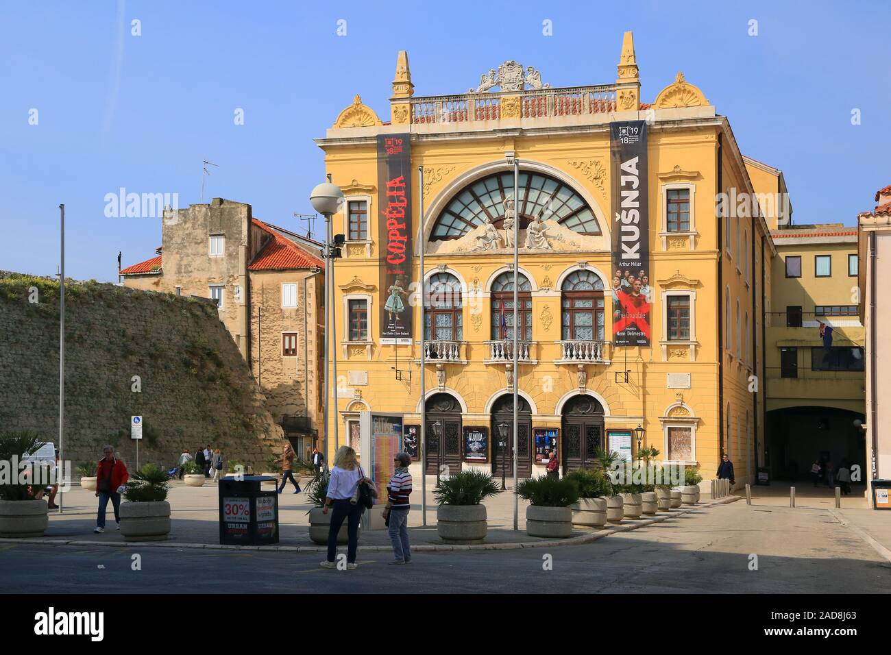 Il croato Teatro Nazionale di Split, Croazia Foto Stock