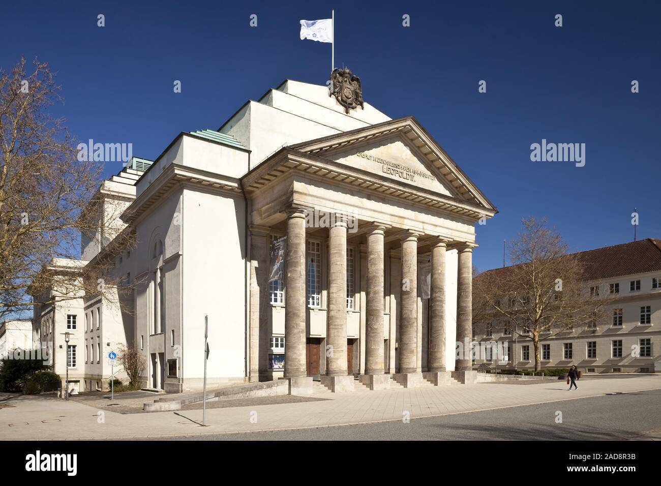 Landestheater Detmold Theatre, Detmold, East Westfalia, Renania settentrionale-Vestfalia, Germania, Europa Foto Stock