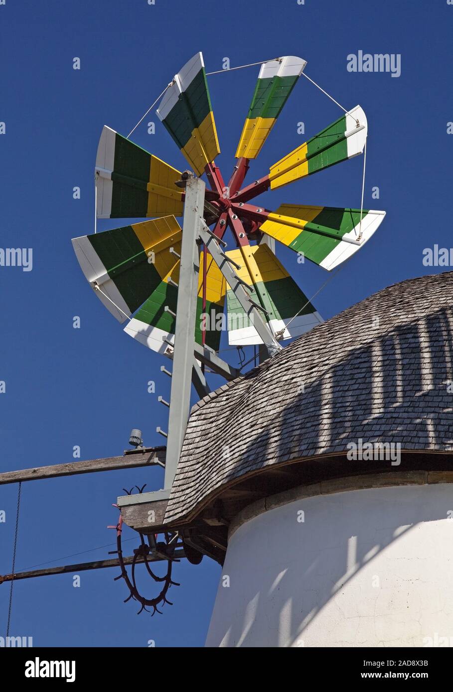 Mulino a vento Stemmer, Minden, East Westfalia, Renania settentrionale-Vestfalia, Germania, Europa Foto Stock