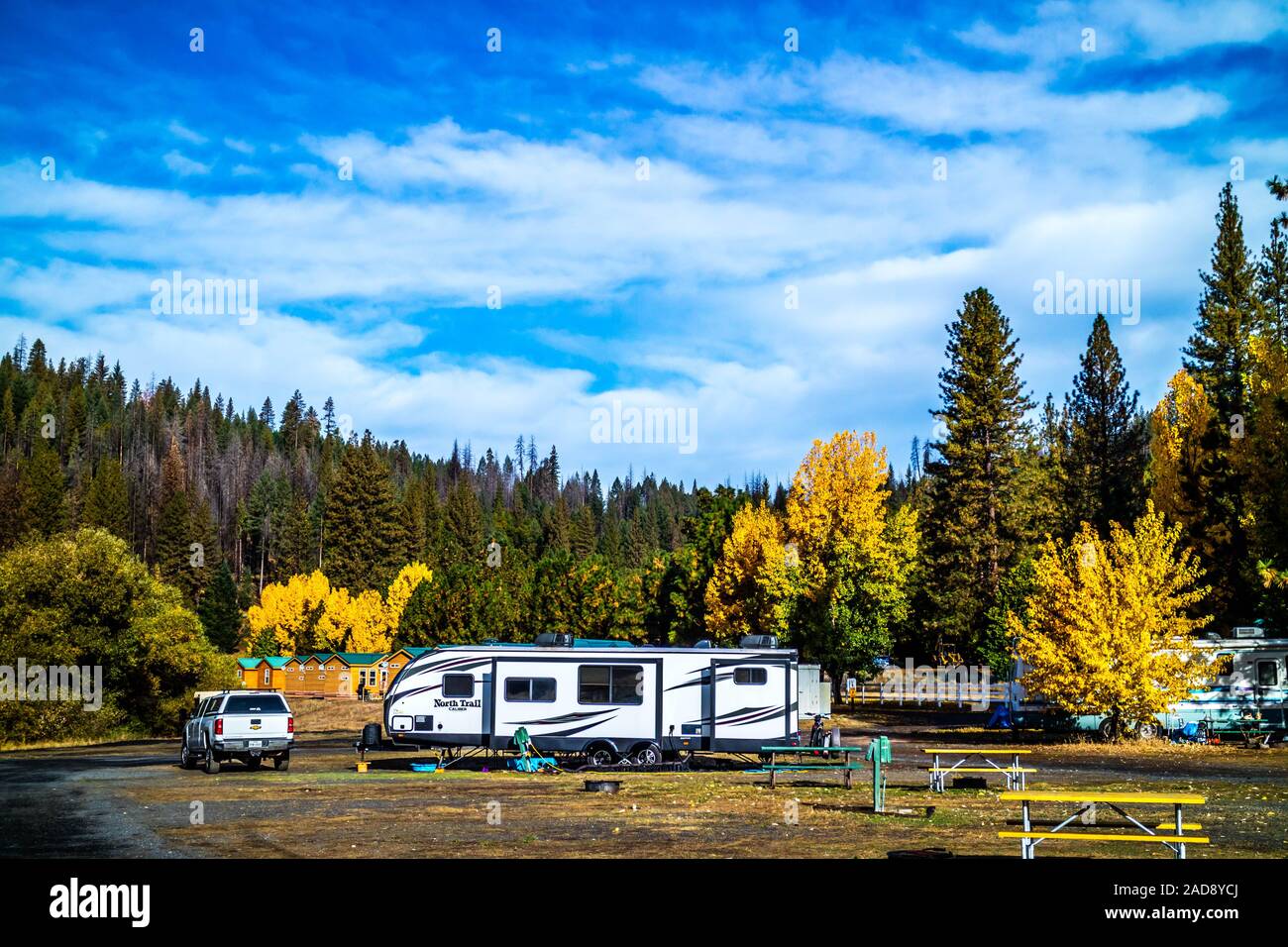 Un impressionante paesaggio dal Parco Nazionale di Yosemite in California Foto Stock