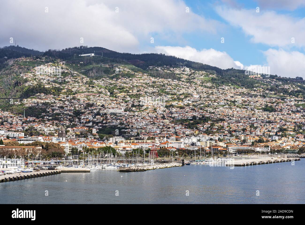 Cityscape, Funchal, Madeira, Portogallo, Europa Foto Stock