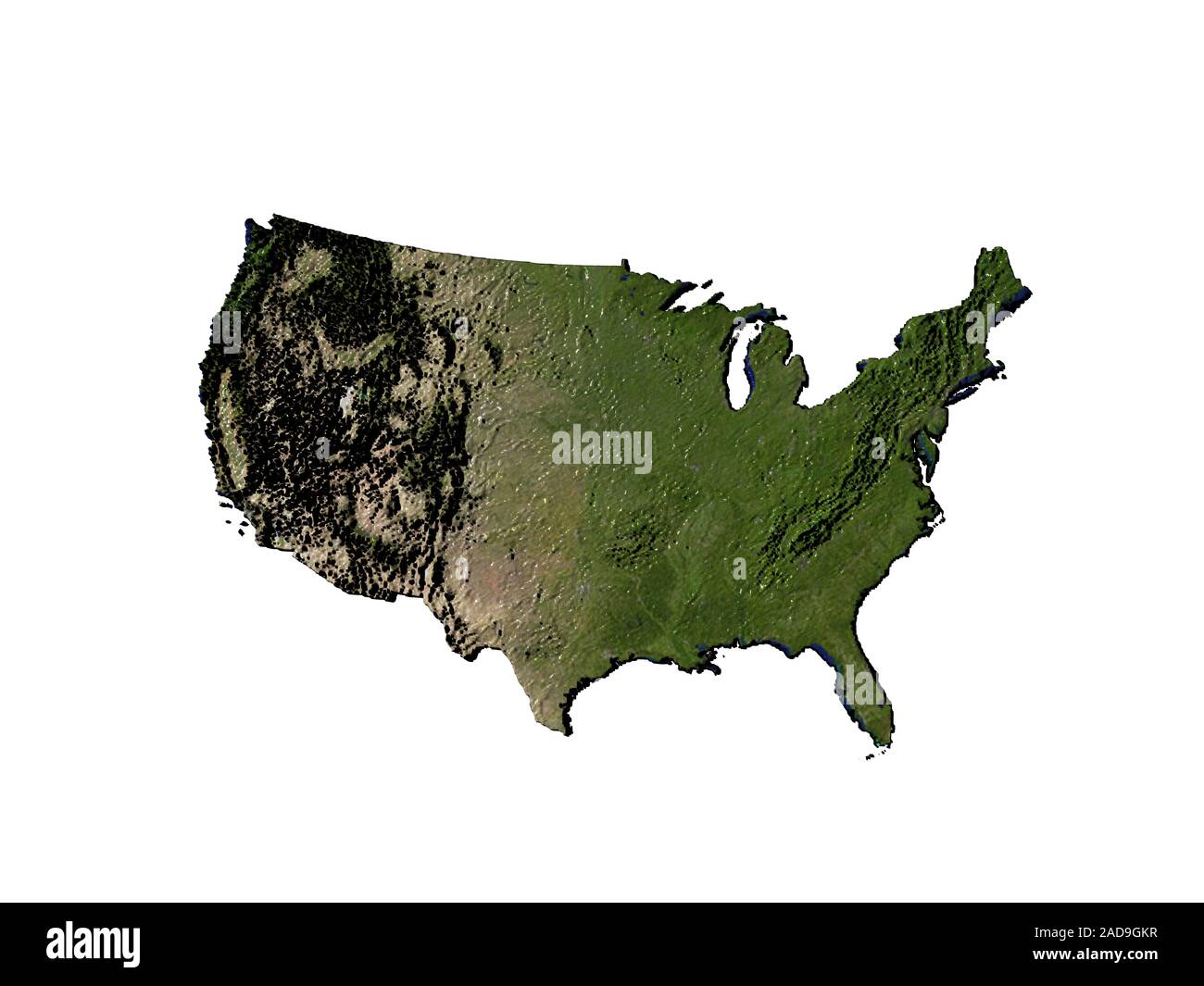 Disegno di profilo che degli Stati Uniti Foto Stock