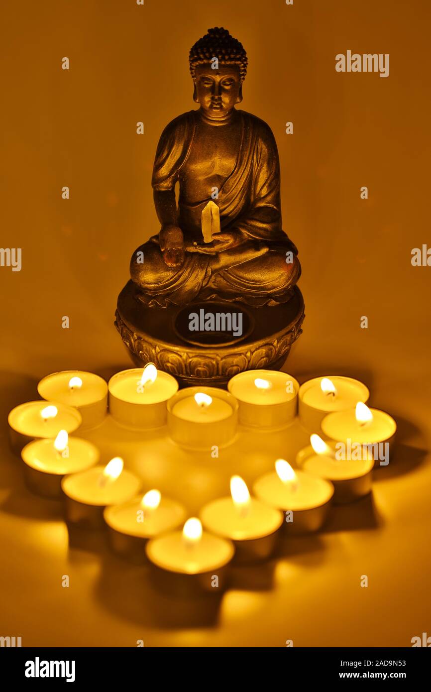Immagine simbolo di spiritualità e di illuminazione Foto Stock