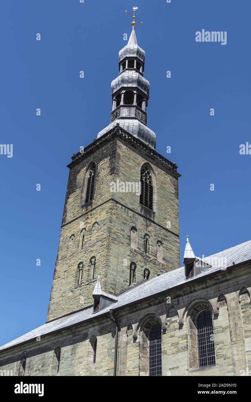 Il campanile della chiesa di San Petri chiesa, Soest, Germania, Europa Foto Stock