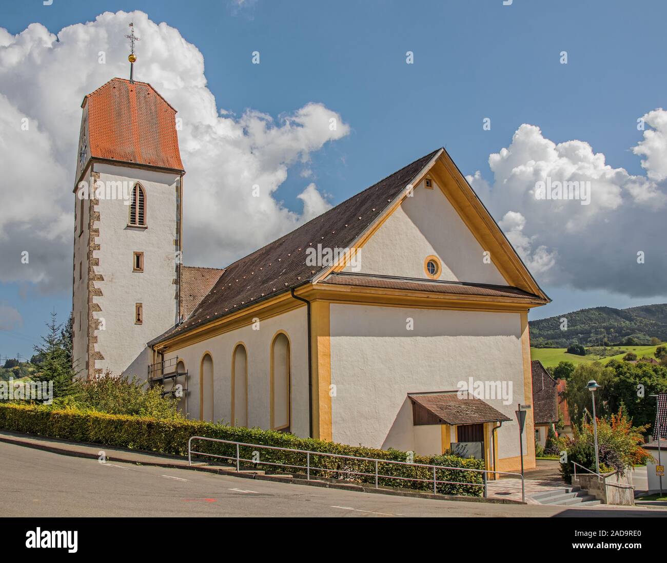 Chiesa Parrocchiale di San Vito, Fützen distretto di Blumberg, Foresta Nera Foto Stock