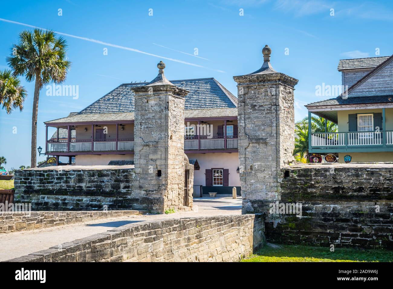 Un insediamento di rifugiati nella zona di St Augustine, Florida Foto Stock