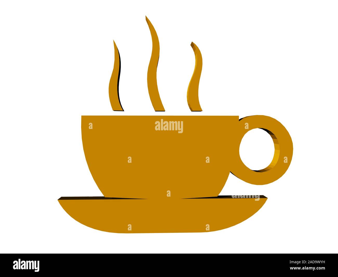 Simbolo di una tazza di caffè Foto Stock