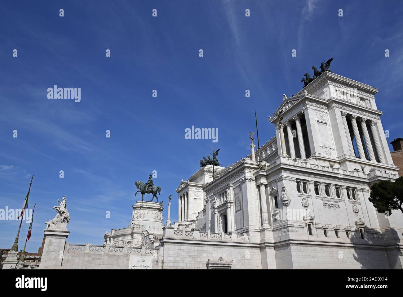 Vittorio Emanuele II, monumento nazionale, Piazza Venezia, Roma, Italia, Europa Foto Stock