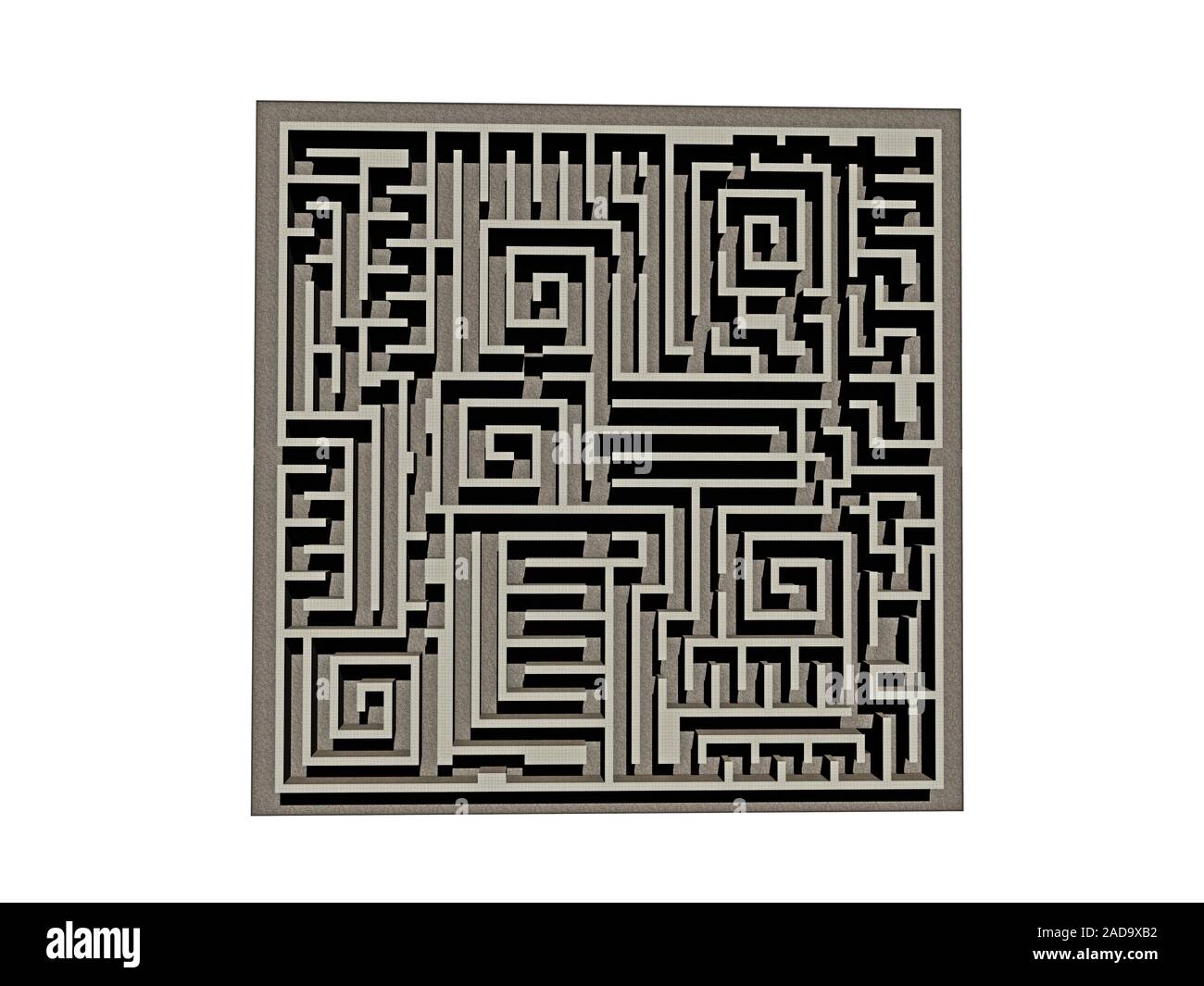 Il labirinto e maze Foto Stock