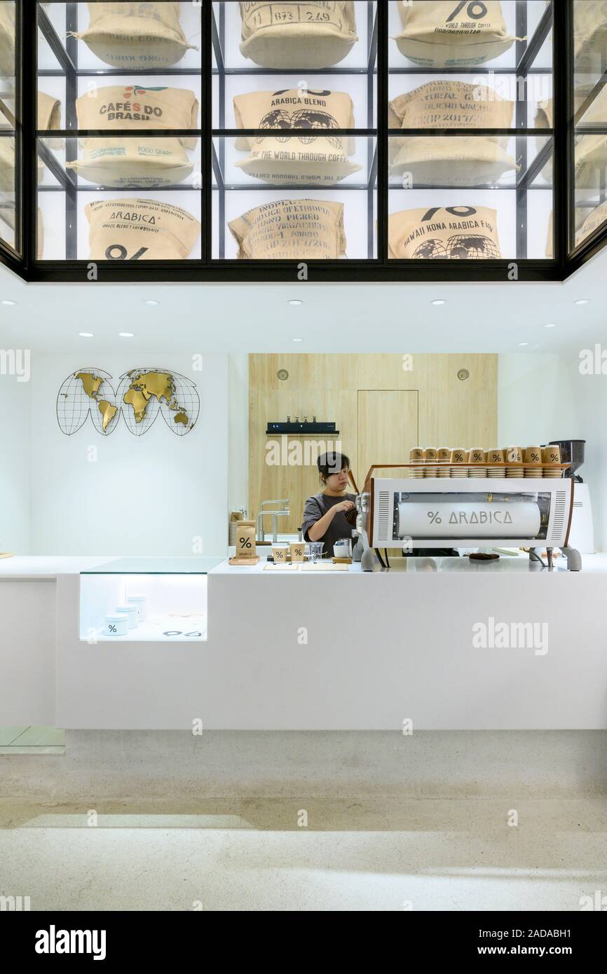 Famoso coffee shop a Montane Mansion Quarry Bay Hong Kon Foto Stock