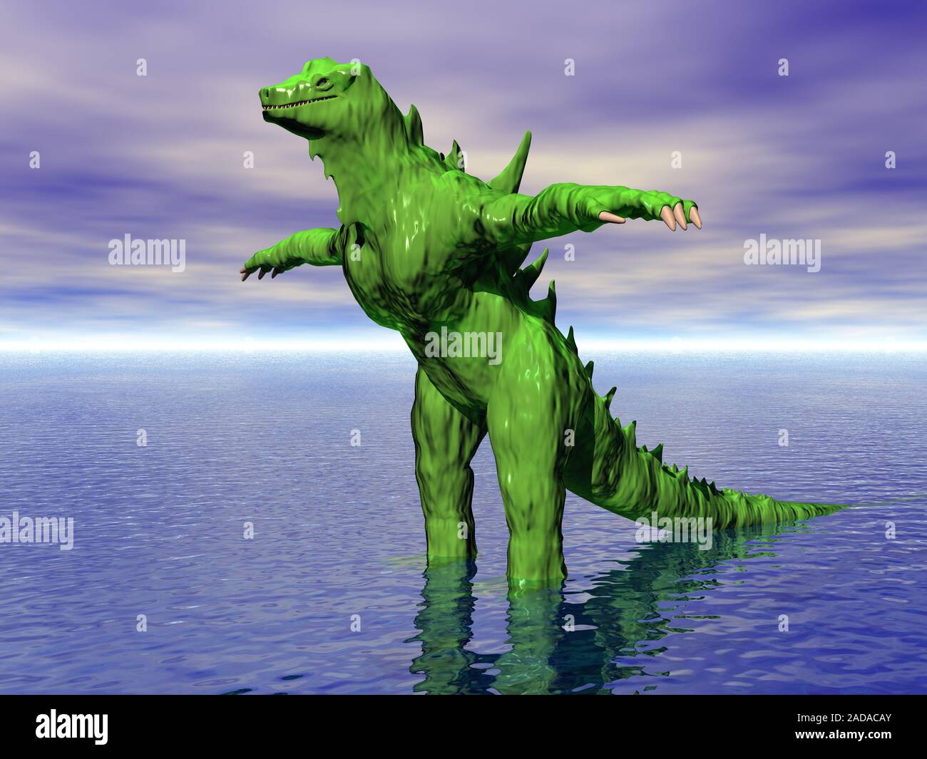 Green monster dal mare Foto Stock