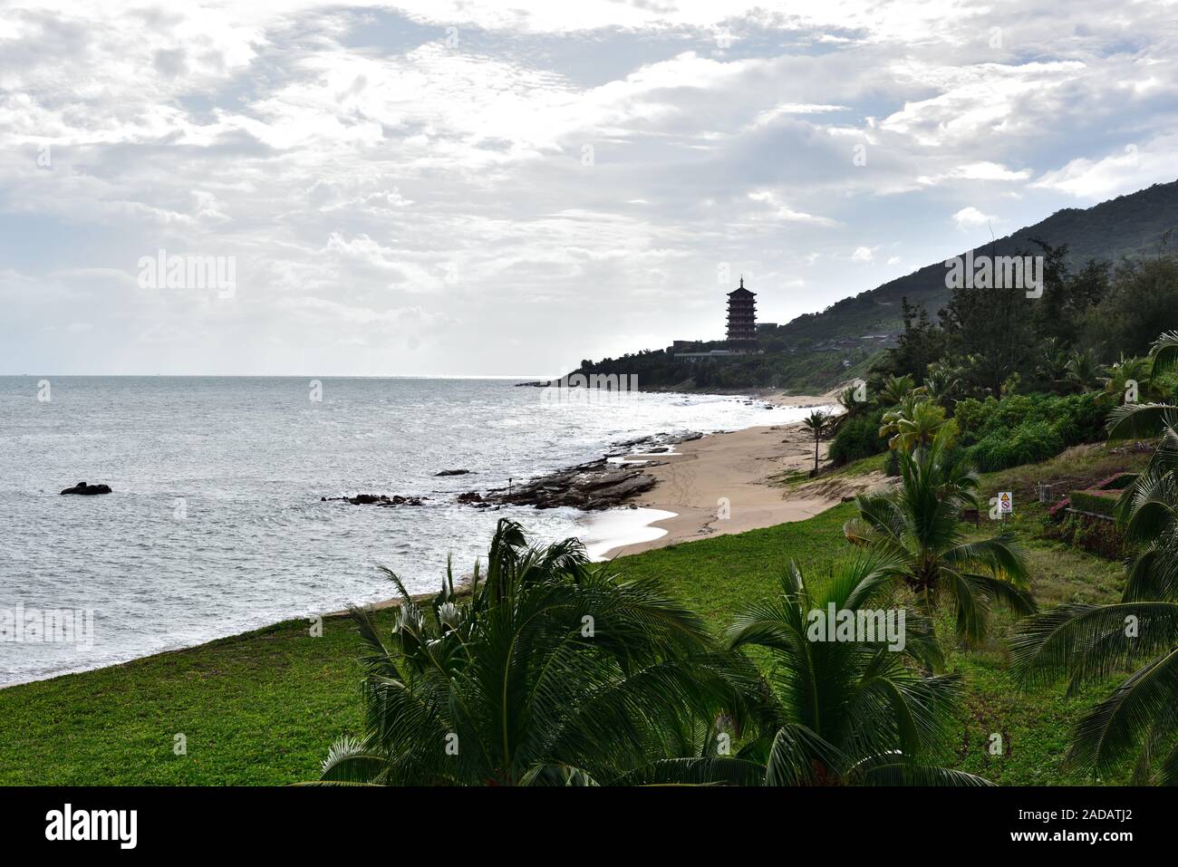 Bei luoghi sull'isola di Sanya Foto Stock